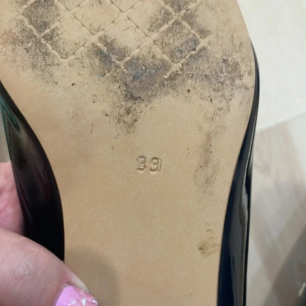 {GIROTTI} Women’s Luxury patent jewel heeled custom made Shoes 39 - Picture 8 of 11